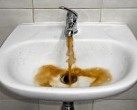 bathroom sink dispensing brown colored water bathroom sink dispensing brown colored water